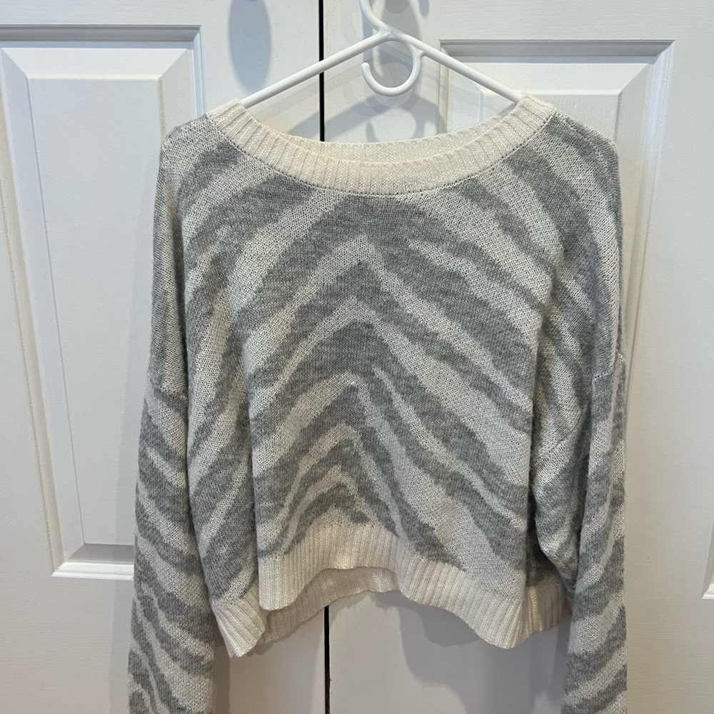 American eagle zebra sweater